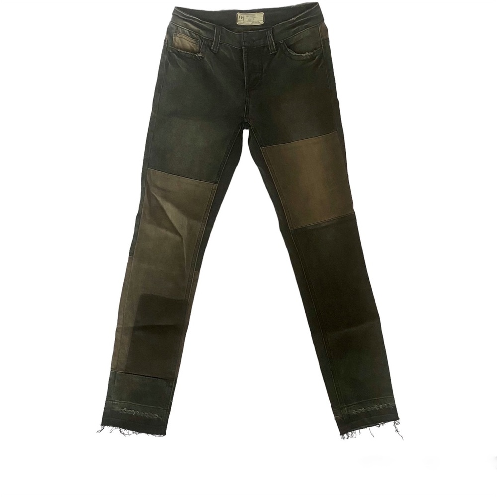 Free people Gray Jax Patchwork Jeans Size 25